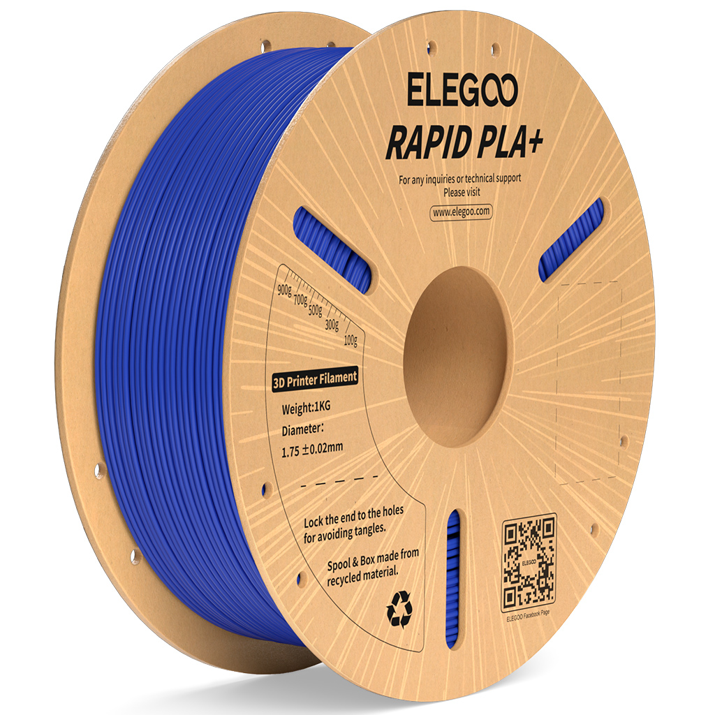 Филамент Elegoo PLA+ Rapid, 1.75 мм, 1 кг, синий