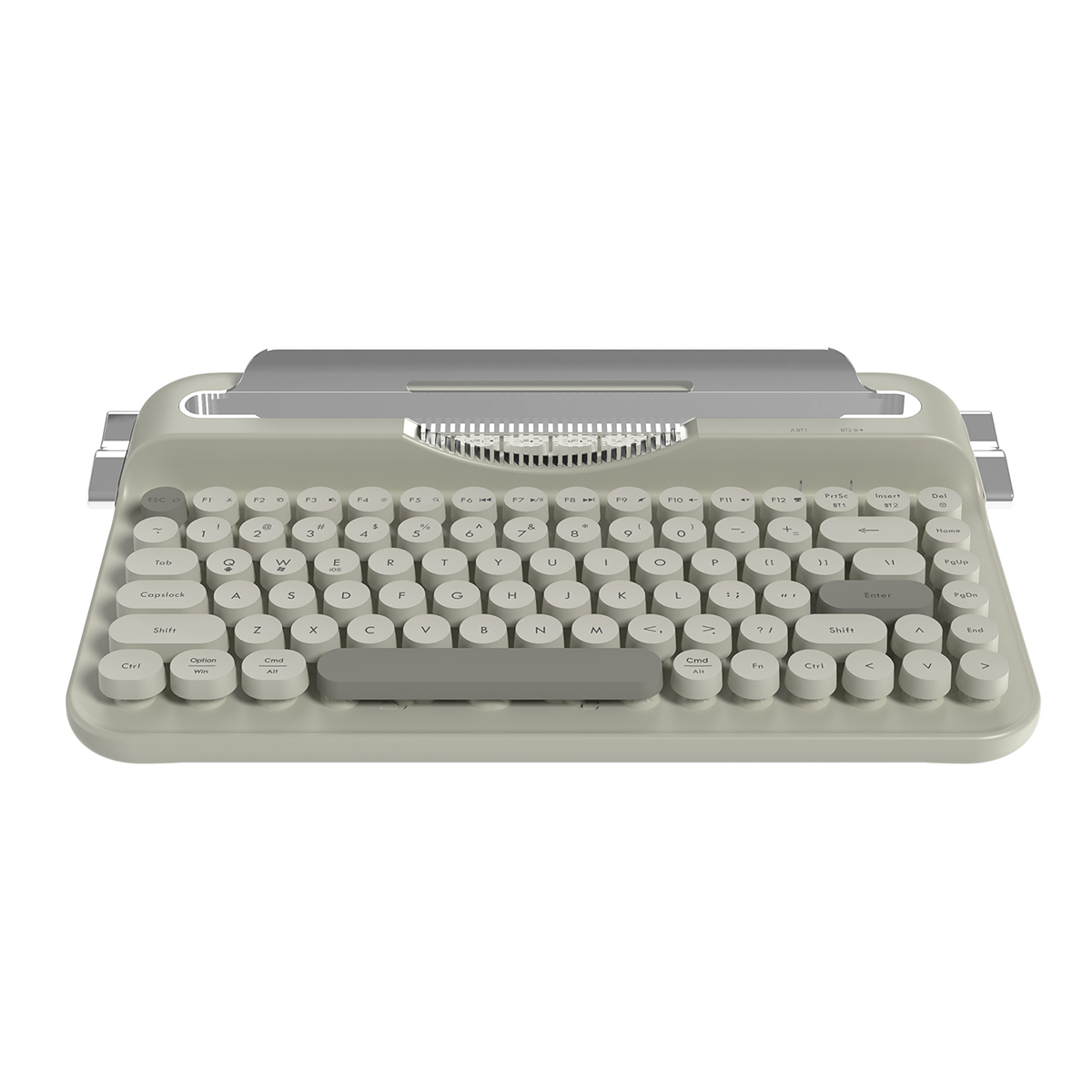 Компьютерная клавиатура AJAZZ AF84 (бело-серая)