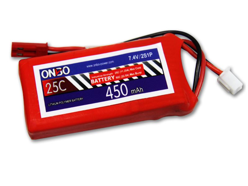 Литиевый аккумулятор Onbo 450mAh 2S (25C)