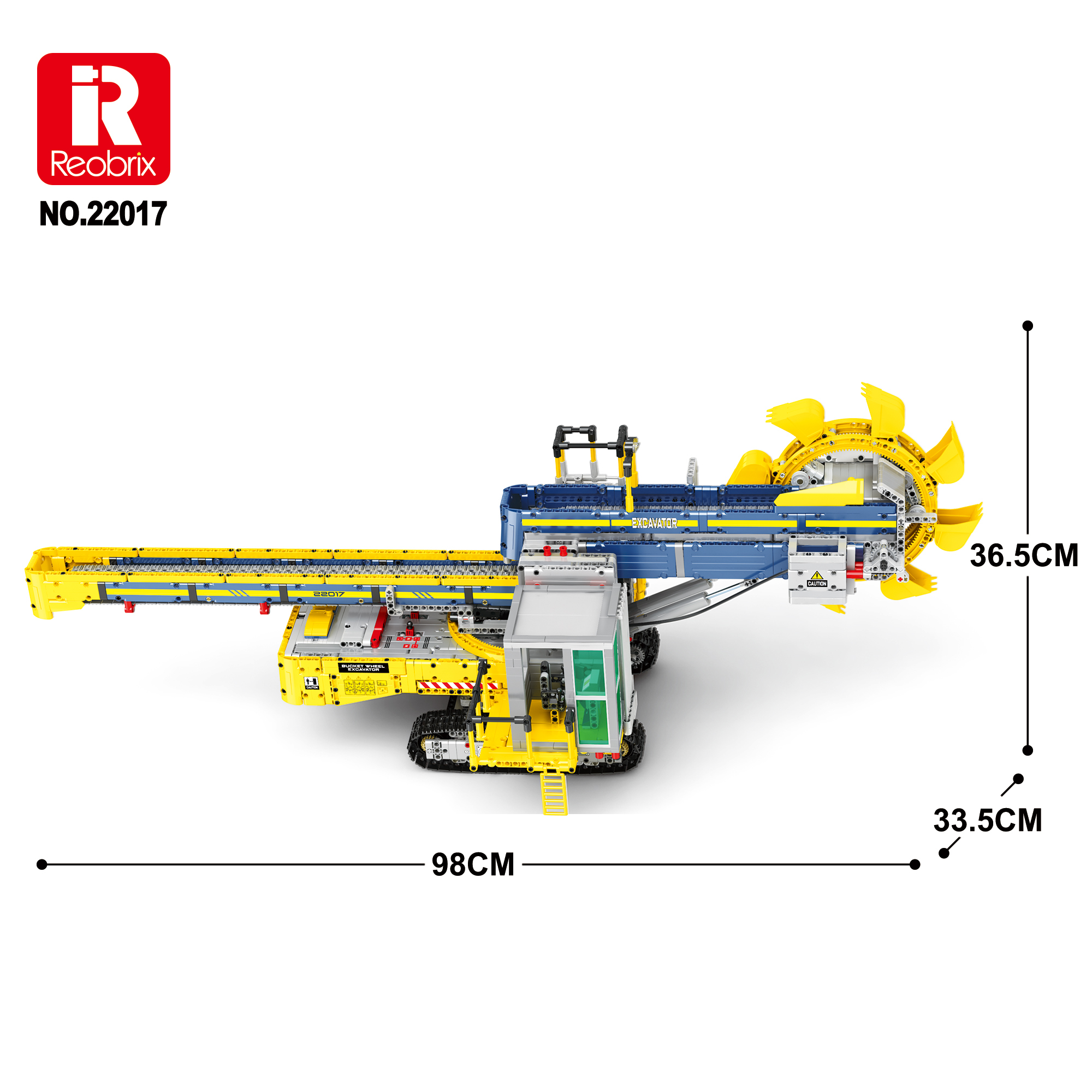 Конструктор на радиоуправлении Роторный экскаватор Reobrix 22017