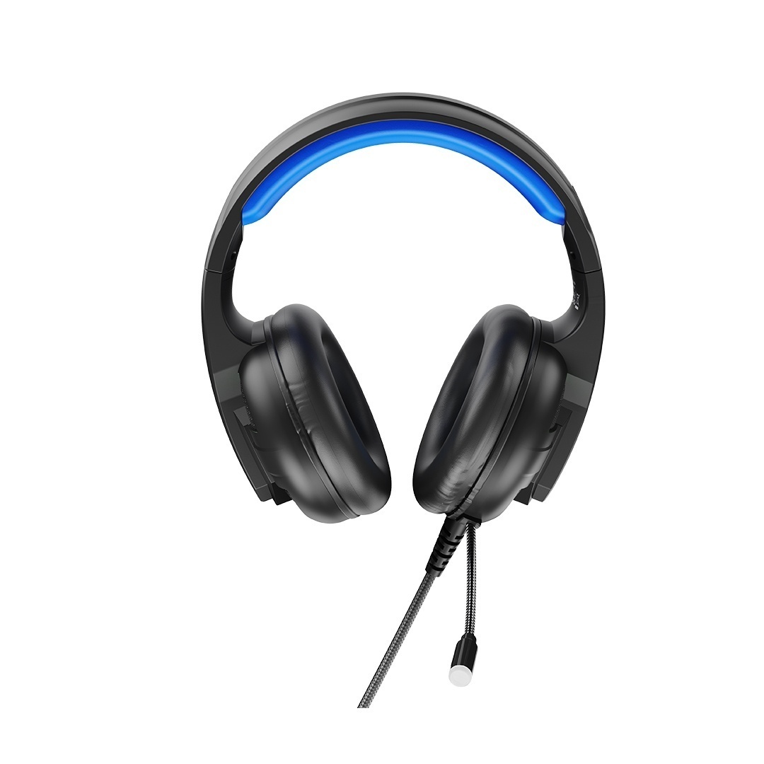 Игровые наушники с RGB-подсветкой и микрофоном USB+3,5 GE-09