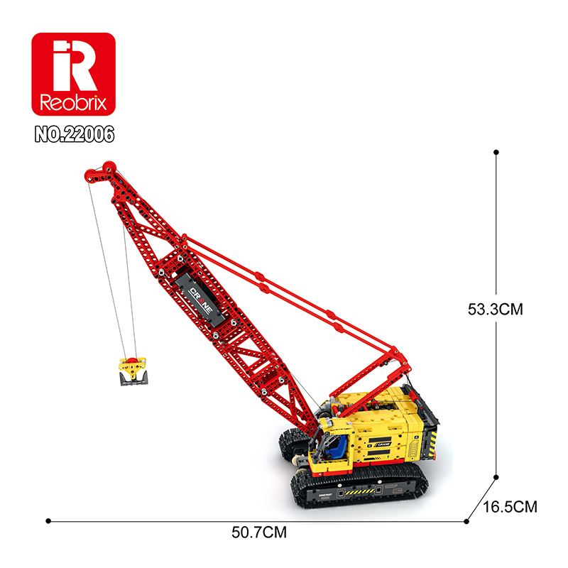 Конструктор на радиоуправлении Гусеничный кран Reobrix 22006
