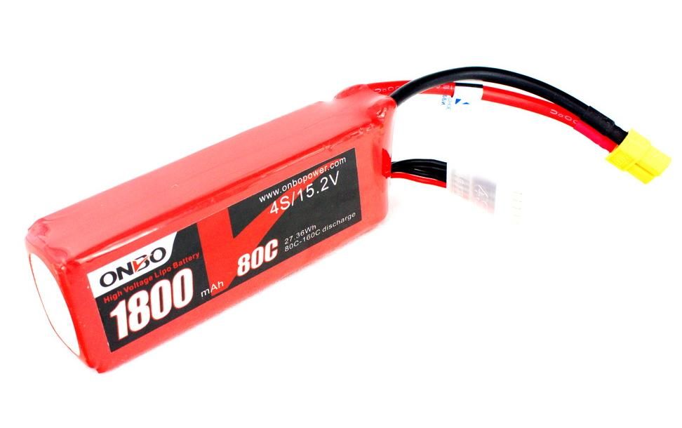 Литиевый аккумулятор Onbo 1800mAh 4S (80C)