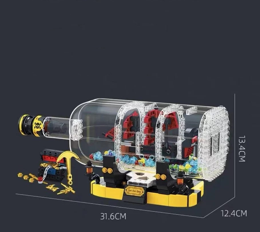 Конструктор Jie Star Корабль в бутылке JJ9026