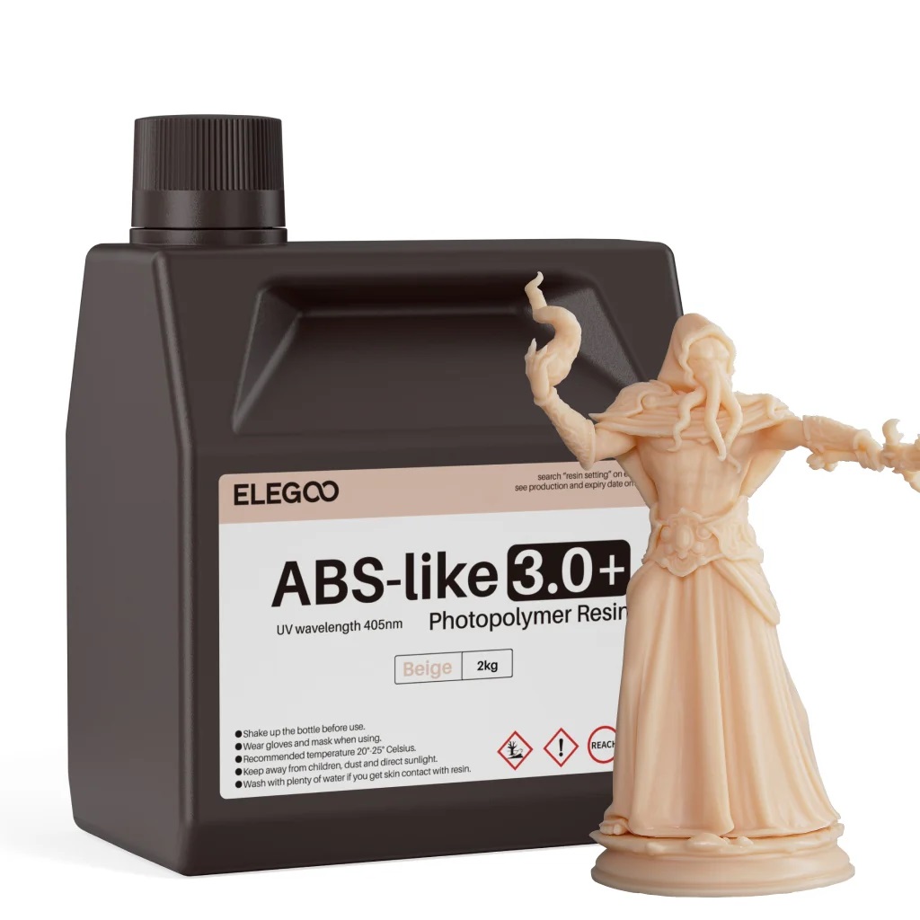 Фотополимерная смола Elegoo ABSlike V3.0+ 2000g (бежевый)