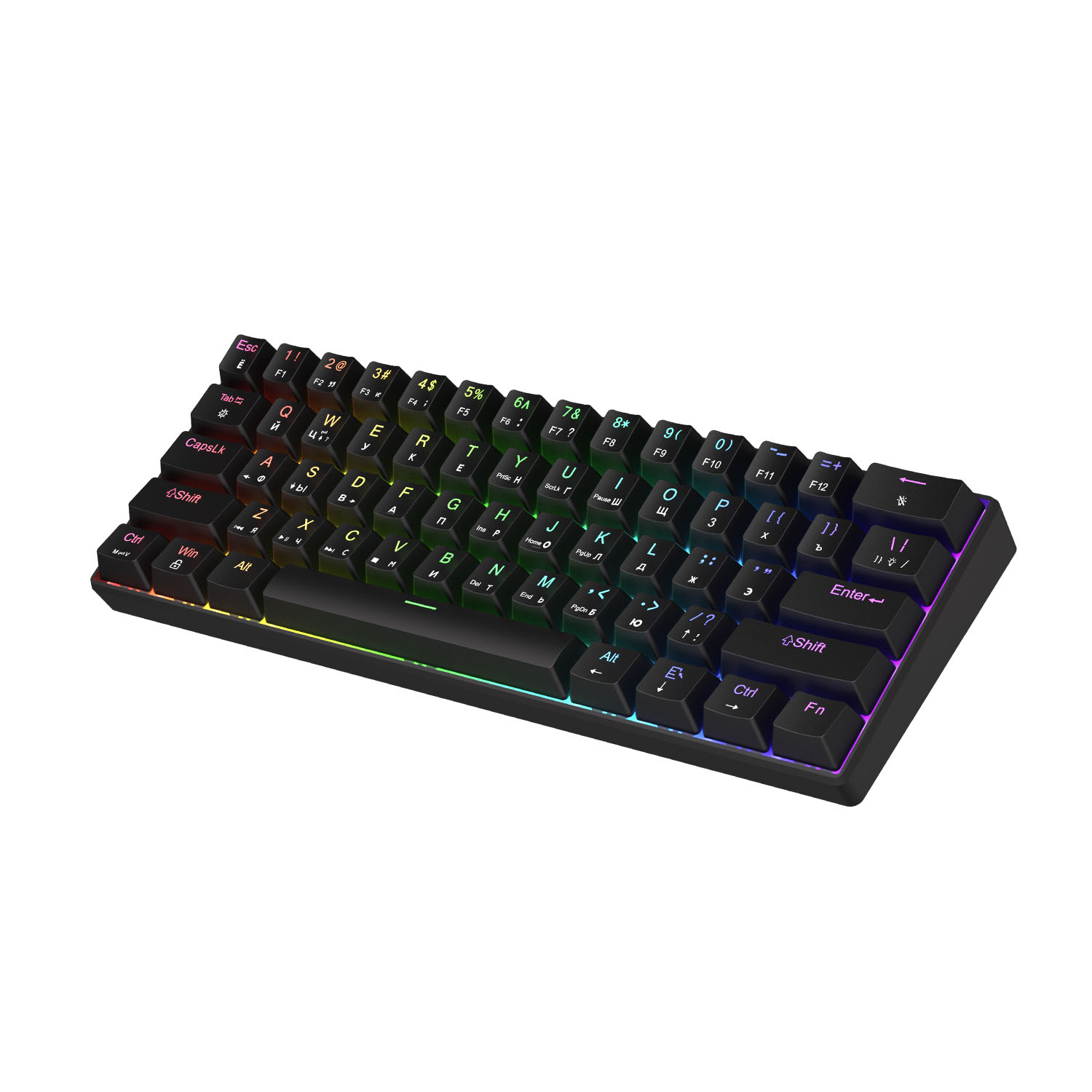 Проводная игровая клавиатура CYBERLYNX H61K Red Switch (черный)