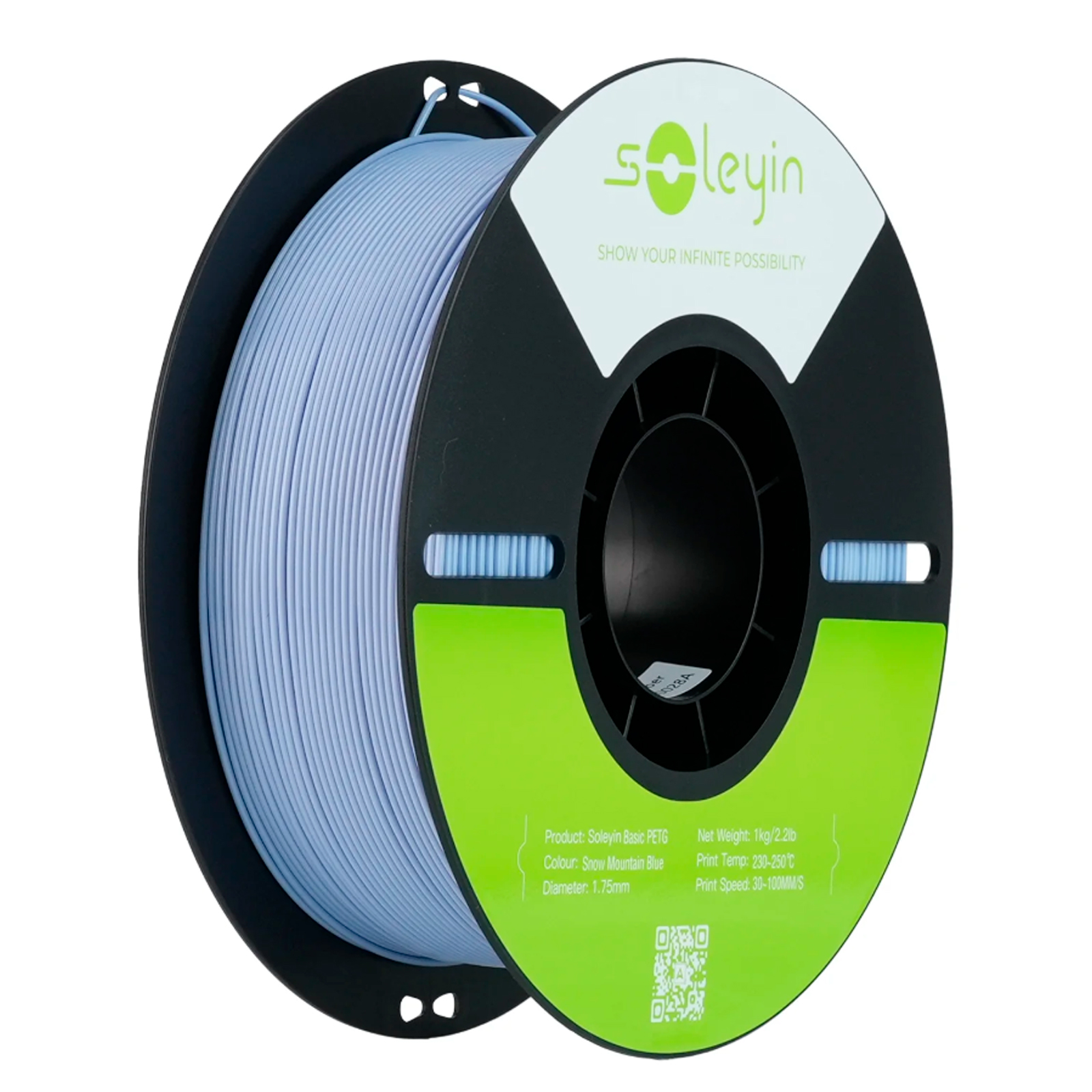 Филамент Creality PETG Basic Soleyin, 1.75 мм, 1 кг, синий снежная гора