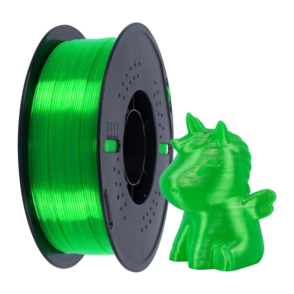 Филамент Kingroon PETG, 1.75 мм, 1 кг, прозрачный зеленый