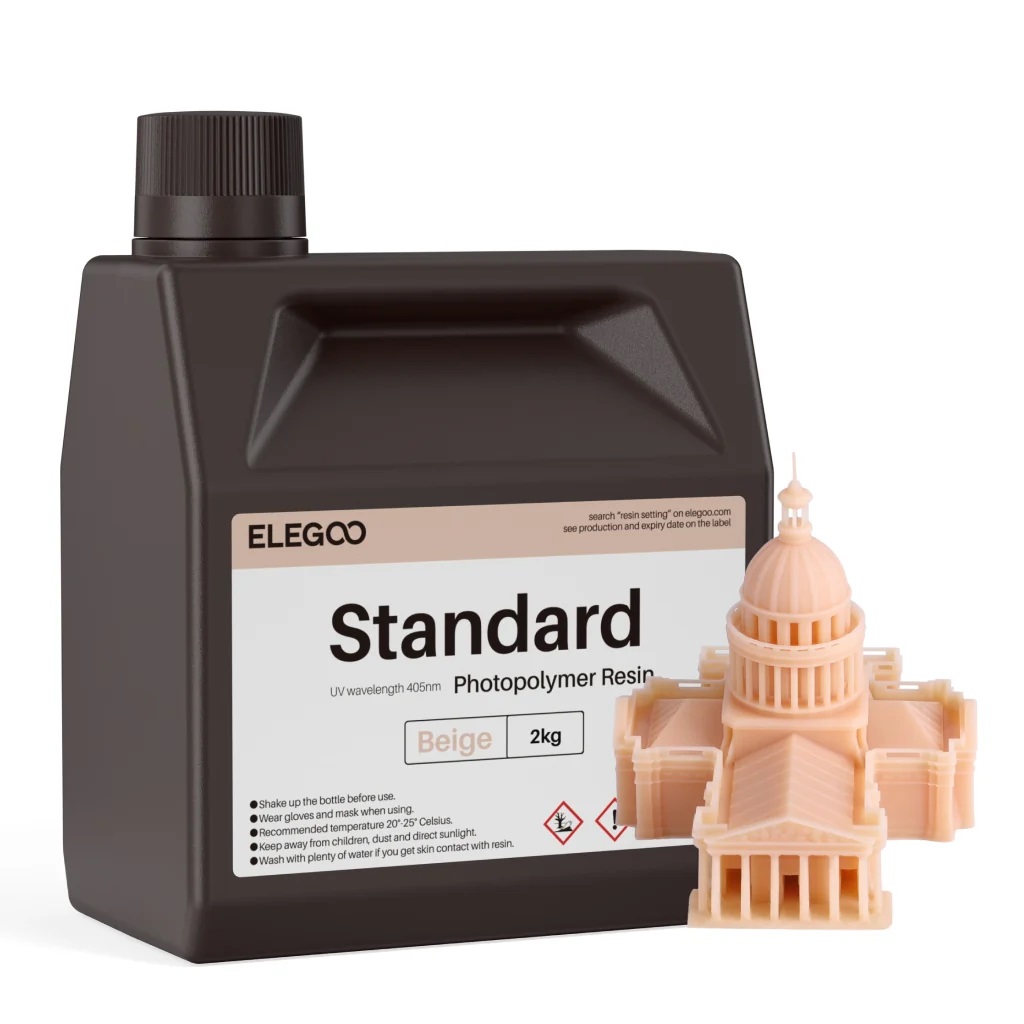 Фотополимерная смола Elegoo Standard 2000g (бежевый)