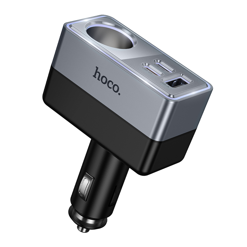 Автомобильное зарядное устройство Hoco Z65A Smart (PD45W/2C1A, прикуриватель, черное)
