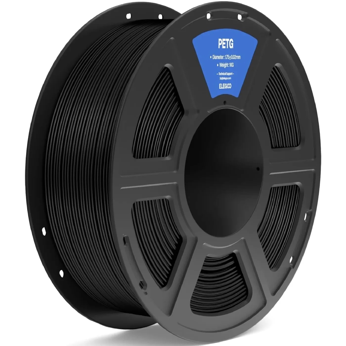 Филамент Elegoo PETG, 1.75 мм, 1 кг, черный