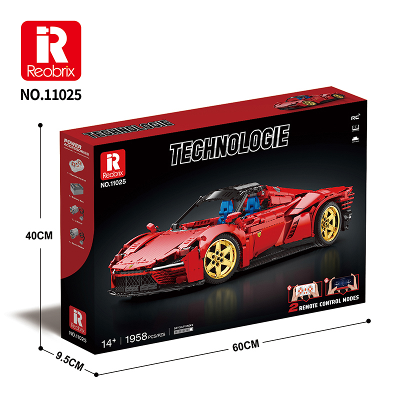 Конструктор на радиоуправлении Гоночный автомобиль Reobrix 11025-D Daytona Sp3