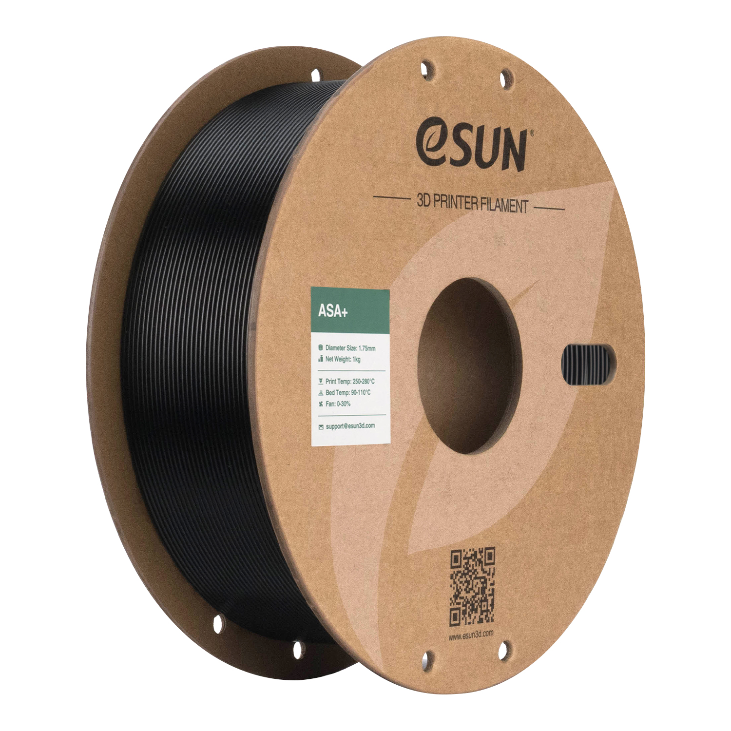 Филамент Esun ASA+, 1.75 мм, 2.5 кг, черный