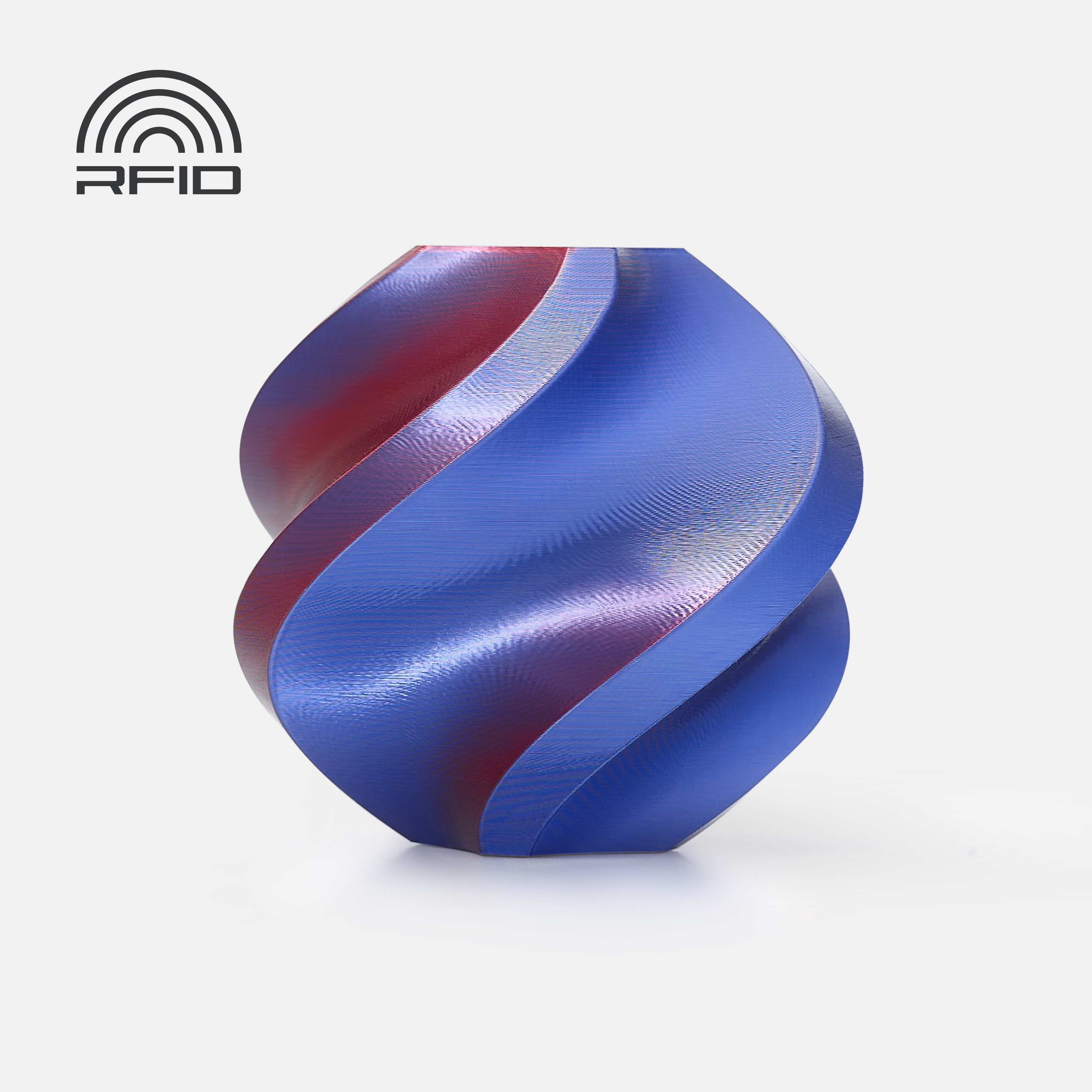 Филамент Bambu Lab PLA SILK 1.75 мм 1 кг синий-красный