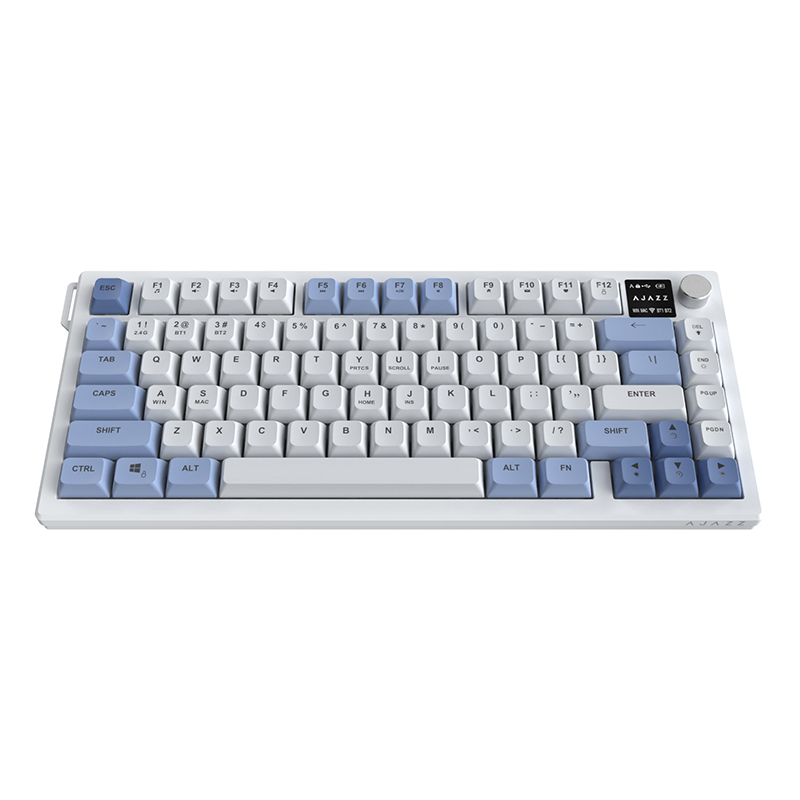 Беспроводная клавиатура AJAZZ AF82 (серый/белый/оранжевый)