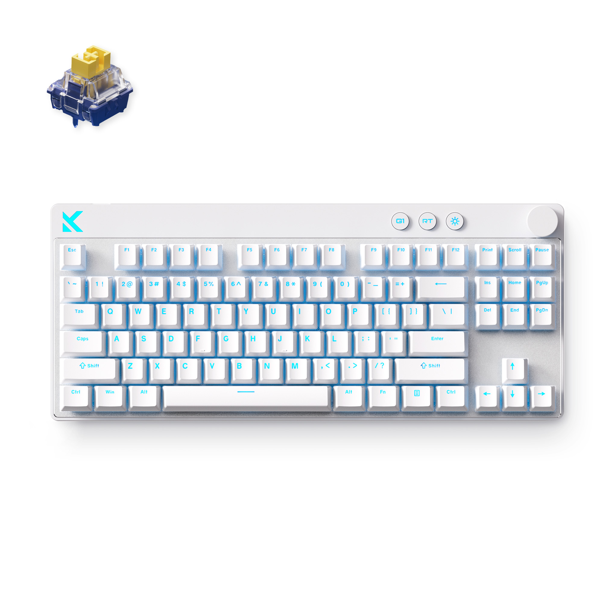 Компьютерная клавиатура MCHOSE Mix 87 белая (MC-Mix87-4)