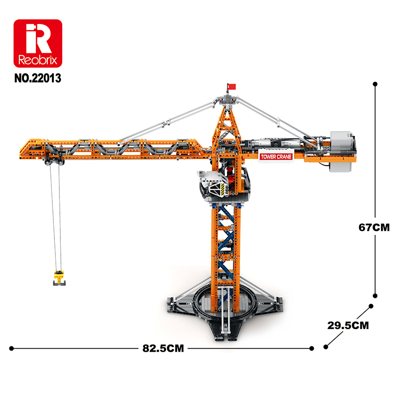 Конструктор на радиоуправлении Башенный кран Reobrix 22013