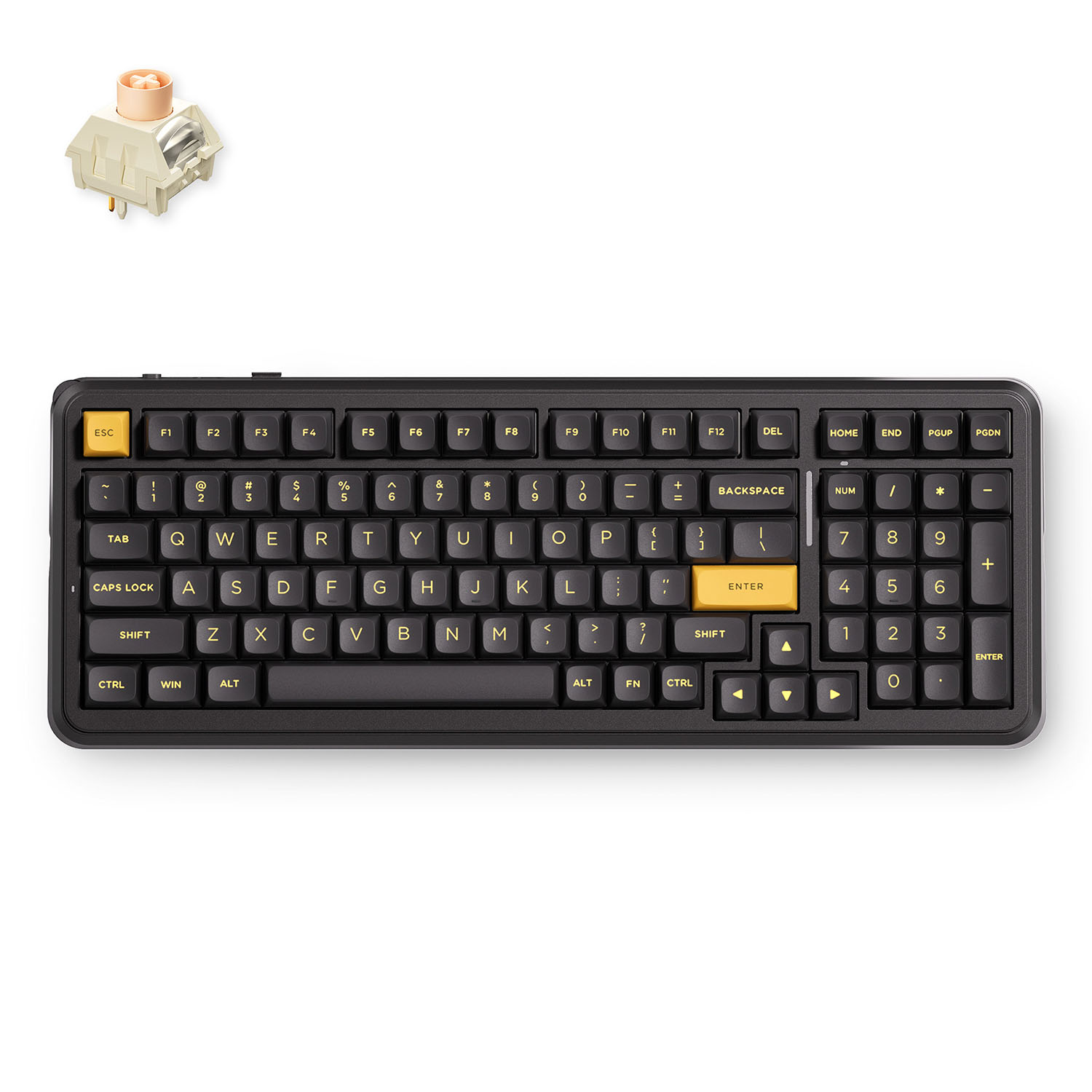Беспроводная игровая клавиатура MCHOSE K99 V3 Icy Creamsicle Switch (черное золото)