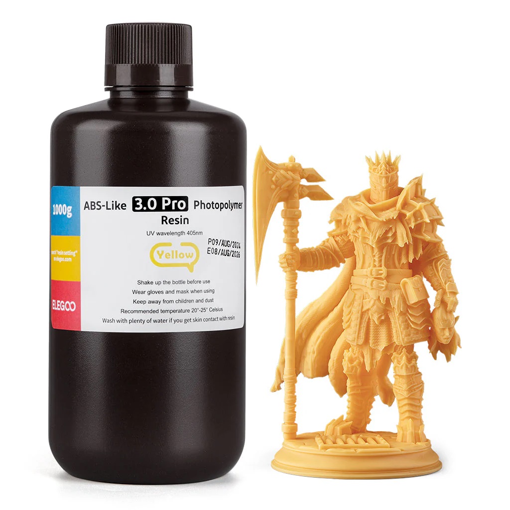 Фотополимерная смола Elegoo ABSlike V3.0 Pro 1000g (желтый)