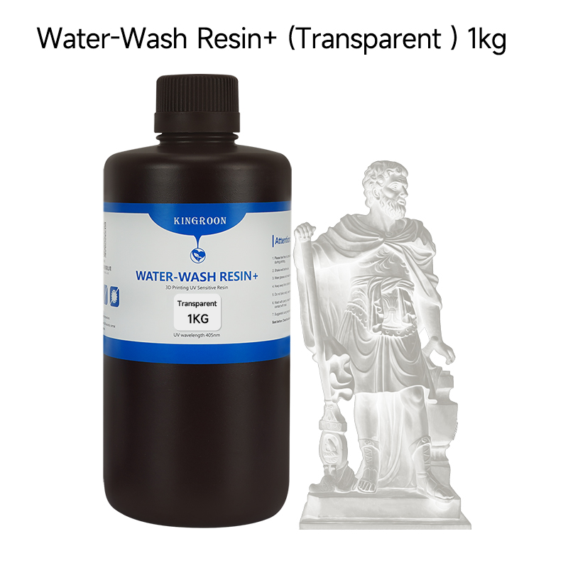 Фотополимерная смола Kingroon Water Wash Resin+ Transparent 1000ml