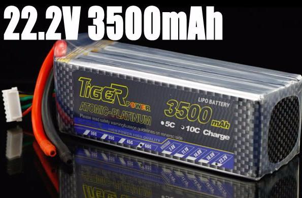 Литиевый аккумулятор Tiger Power 3500mAh 6S (30C)