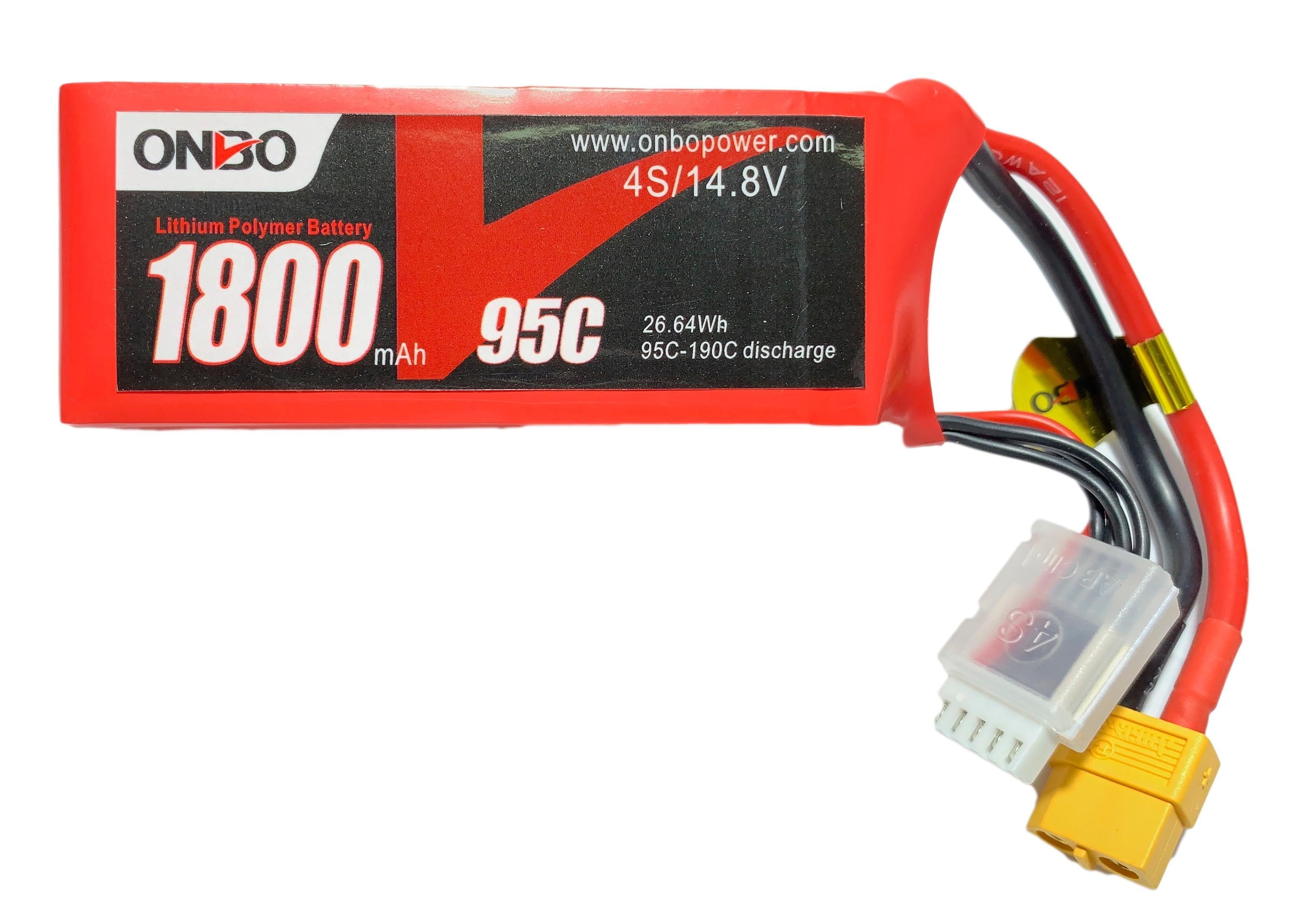 Литиевый аккумулятор Onbo 1800mAh 4S (95C)