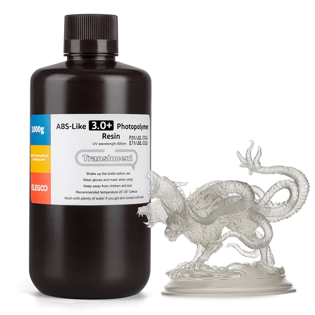 Фотополимерная смола Elegoo ABSlike V3.0+ 1000g (полупрозрачный)