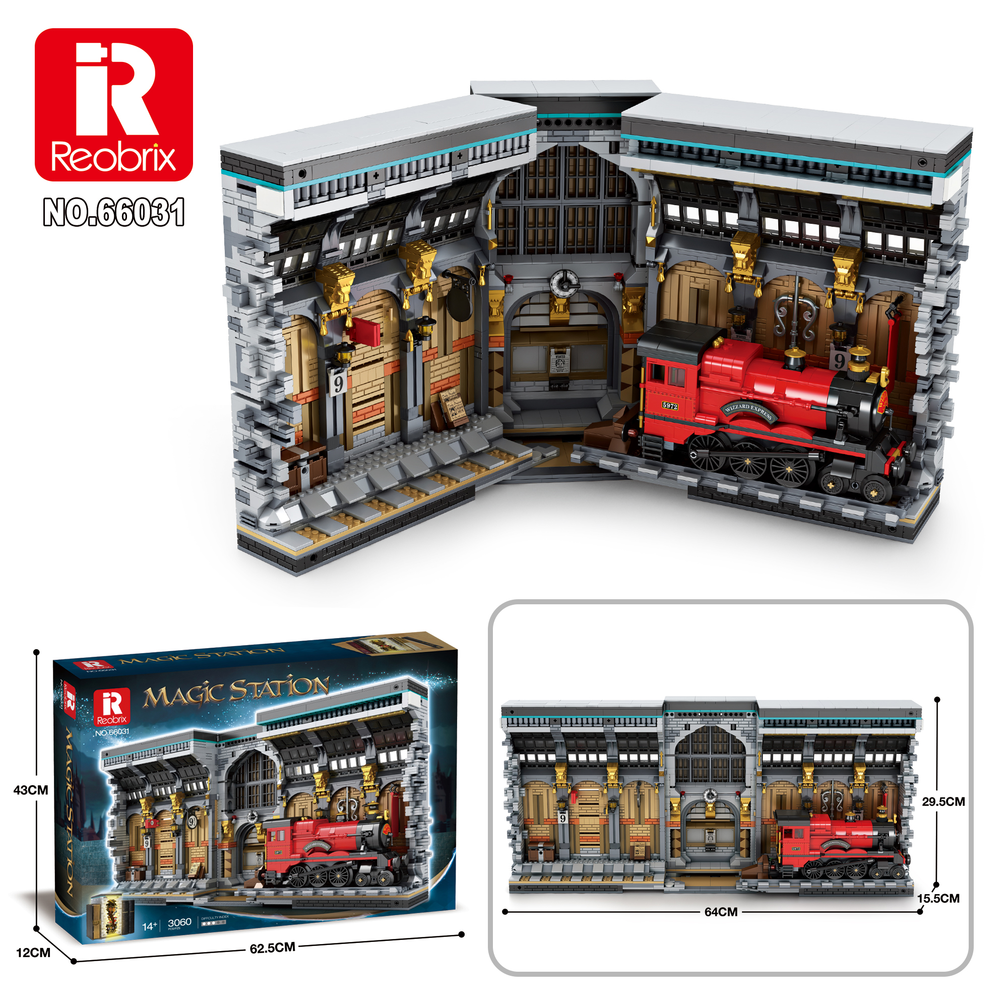 Конструктор Книга Reobrix 66031 Хогвартс экспресс