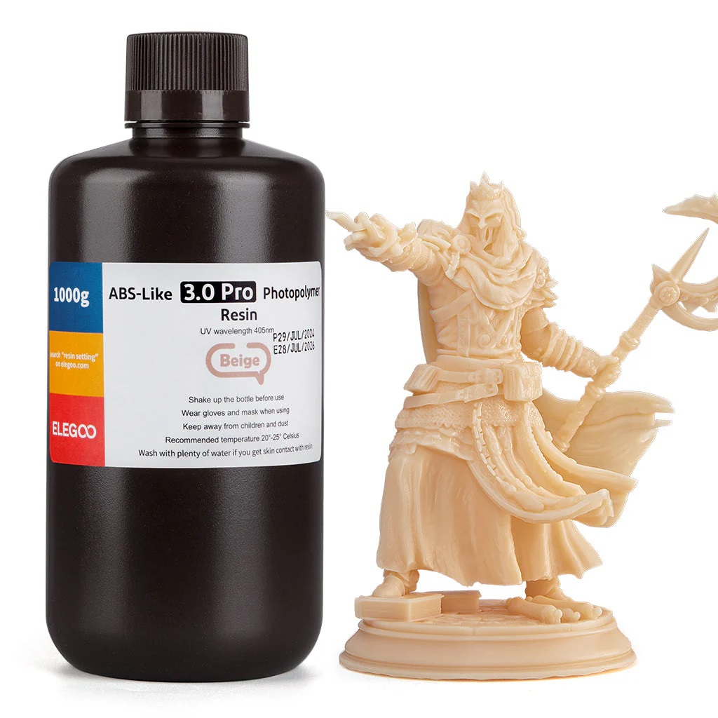 Фотополимерная смола Elegoo ABSlike V3.0 Pro 1000g (бежевый)