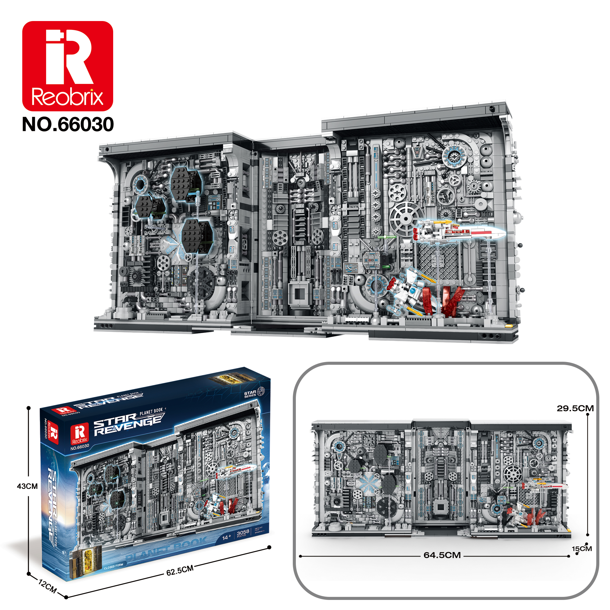 Конструктор Планетарная книга Reobrix 66030