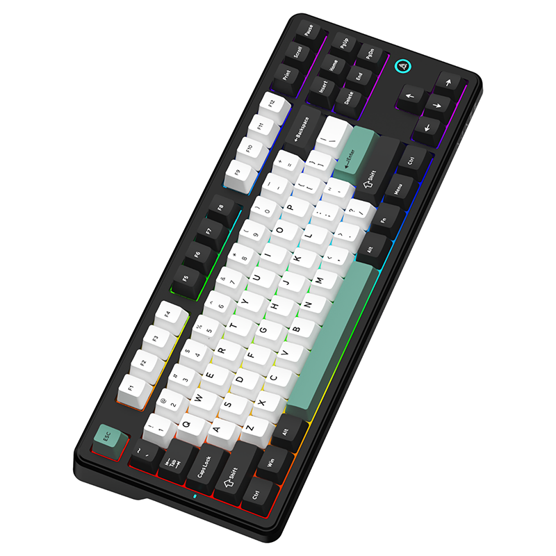 Беспроводная игровая клавиатура AJAZZ MK87 Day Dream Switch (черный/белый/синий)