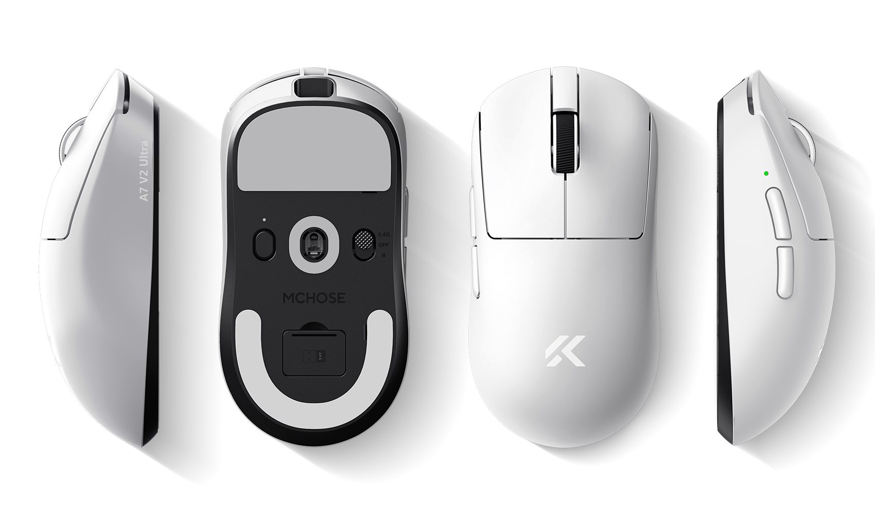 Компьютерная мышь MCHOSE A7 V2 Ultra белая (MC-A7V2-6)