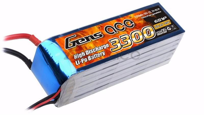 Литиевый аккумулятор Gens Ace 3300mAh 6S (25C)