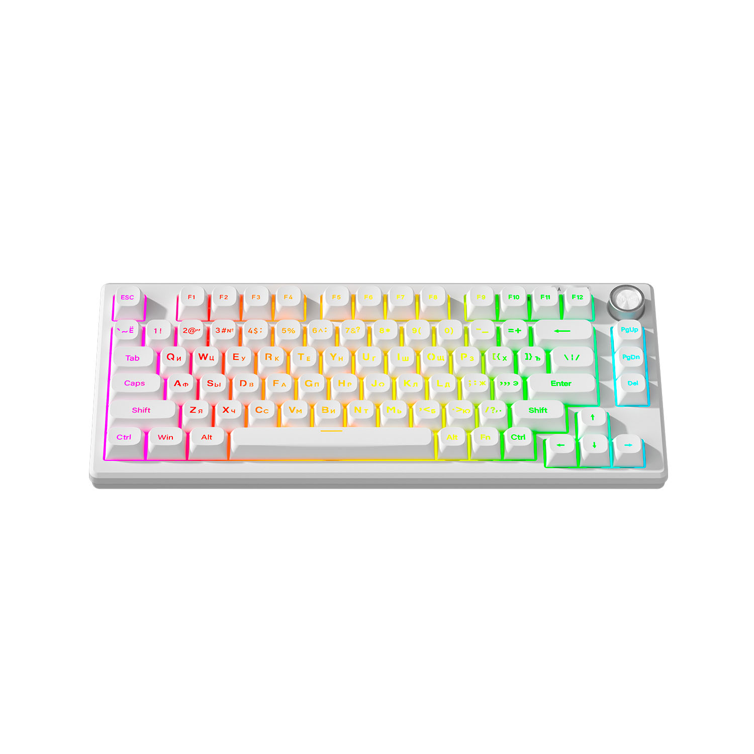 Проводная игровая клавиатура FURYCUBE IP75 (белый)