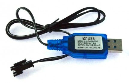 USB зарядное устройство 4.8v 250mah для wl toys 18428-B