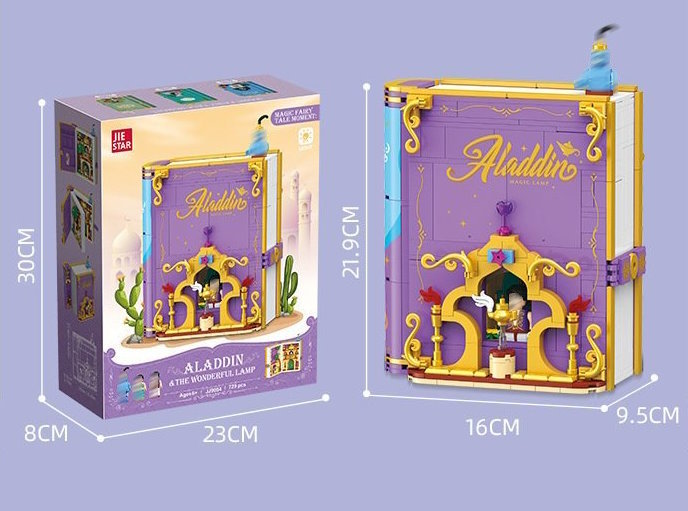 Конструктор Jie Star Книга сказок Аладдин JJ9054