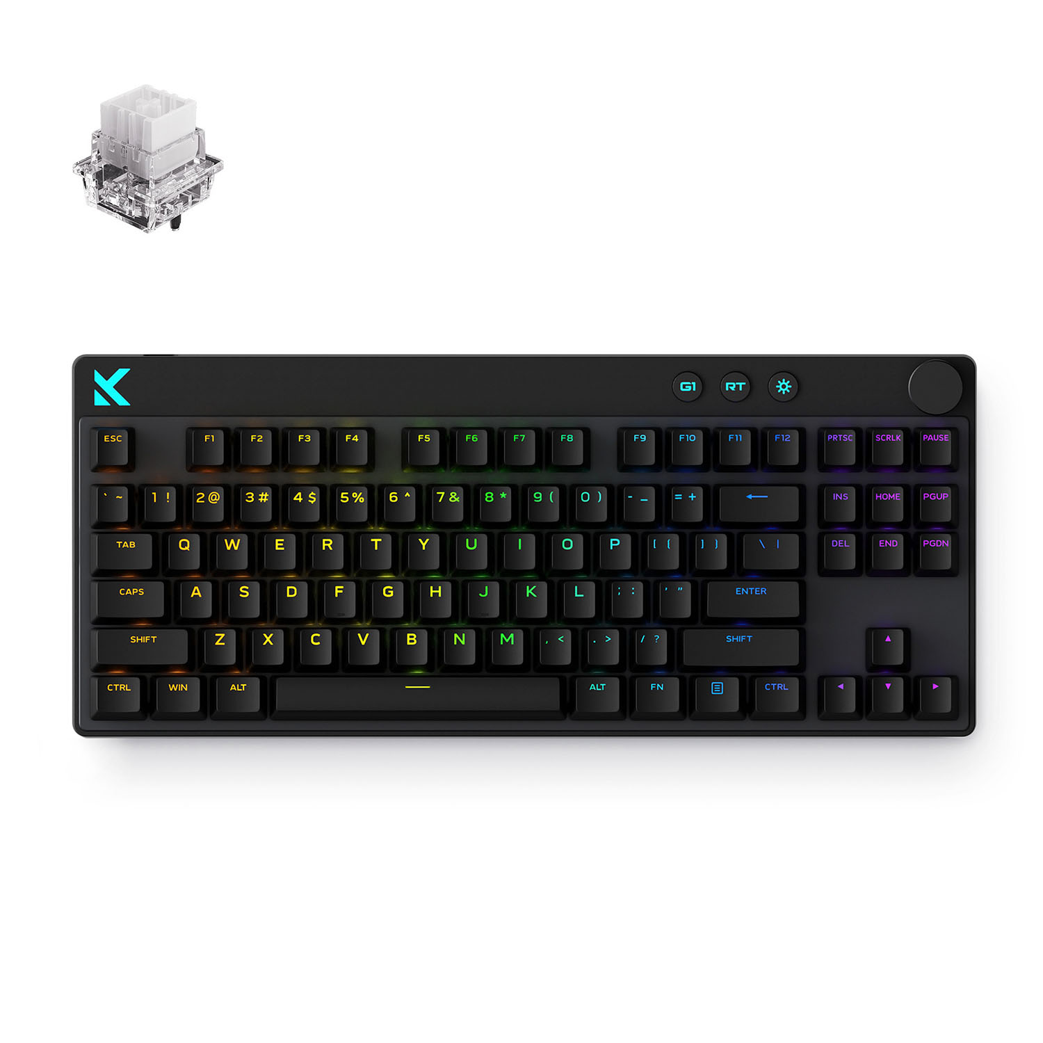 Проводная игровая клавиатура MCHOSE Mix 87 Mount Tai Magnetic Switch (черный)