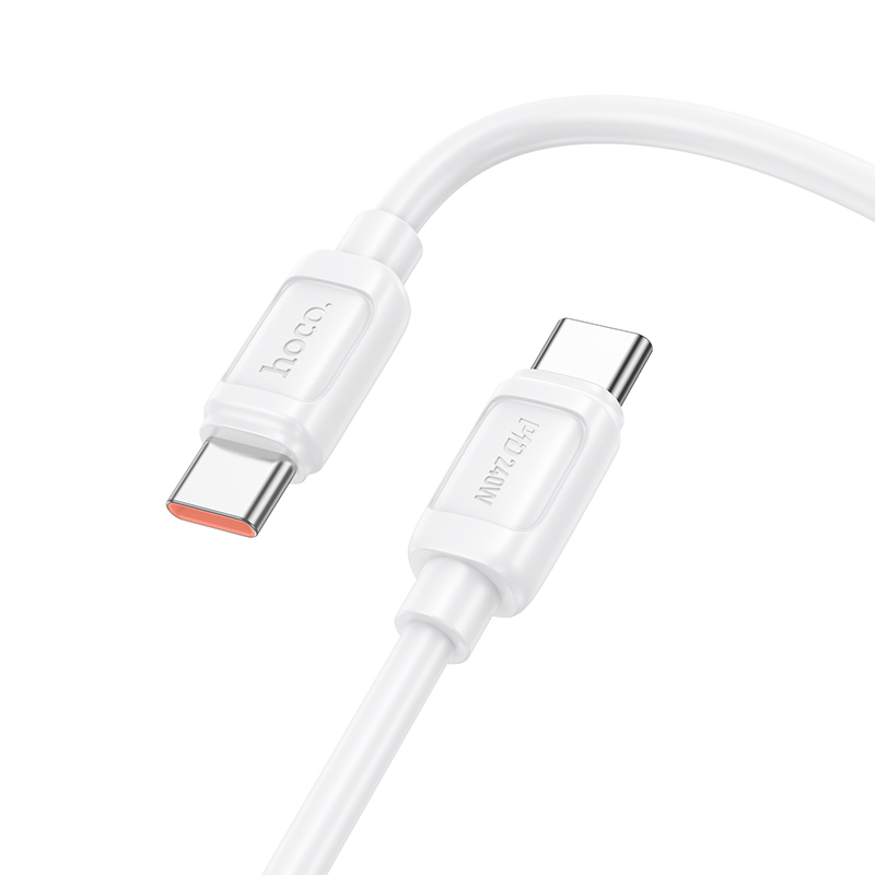 Кабель для зарядки и передачи данных Hoco X115 Surpass 240W (USB-C to USB-C, белый)