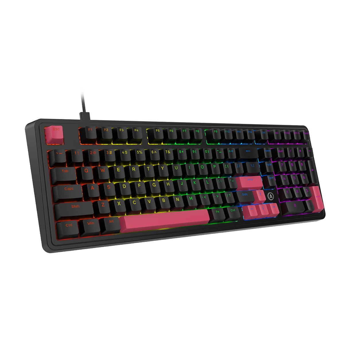 Компьютерная клавиатура AJAZZ AK980 (черно-красная)