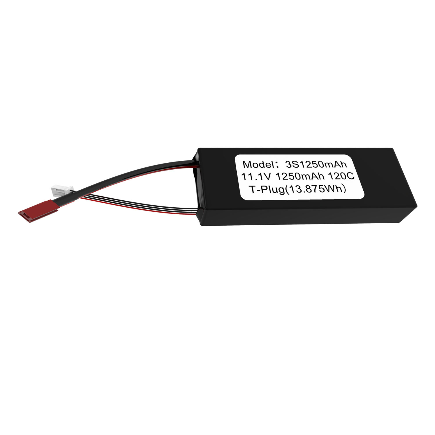 Литиевый аккумулятор Mason 1250mAh 3S (120C) 11.1V Т