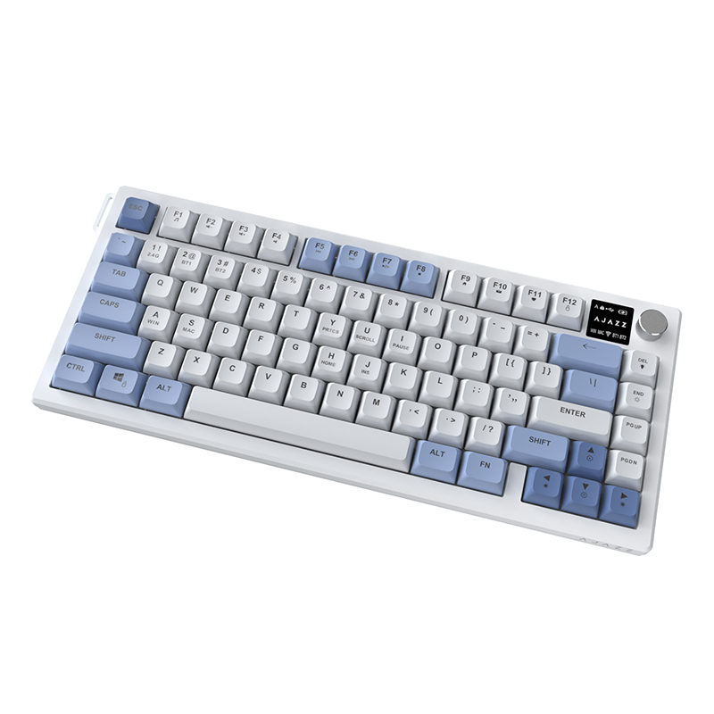 Беспроводная клавиатура AJAZZ AF82 (серый/белый/оранжевый)