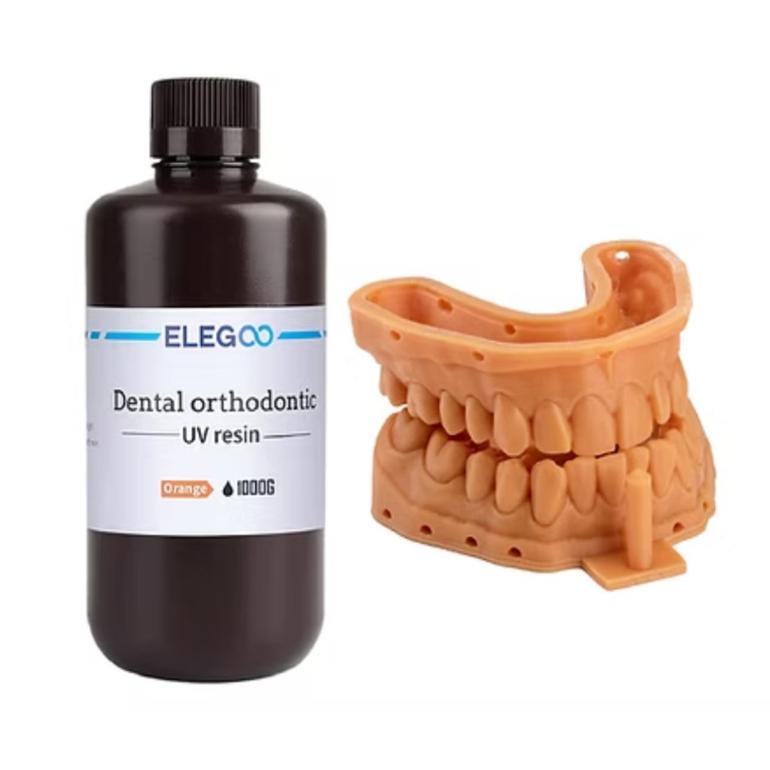 Фотополимерная смола Elegoo Orthodontic UV 1000g (оранжевый)