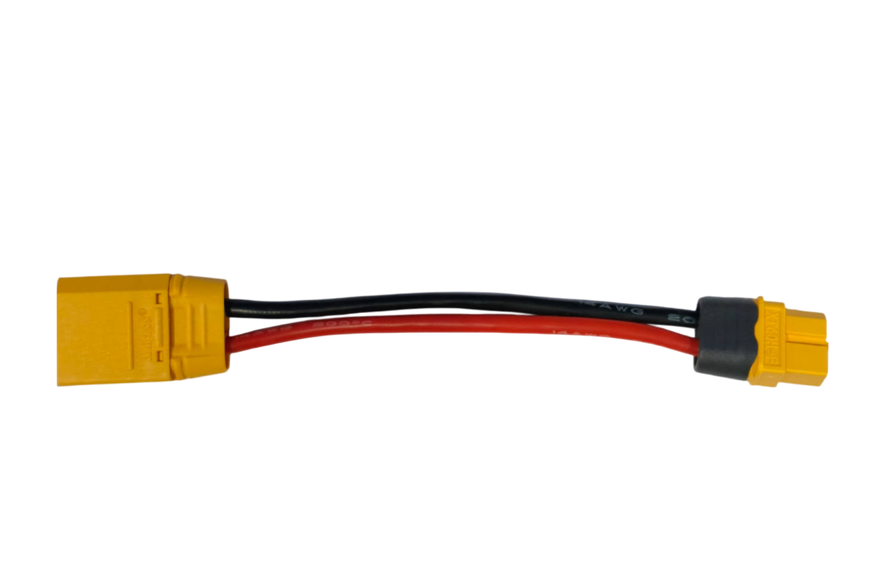 Кабель адаптер Amass XT90 Male to XT60H Female