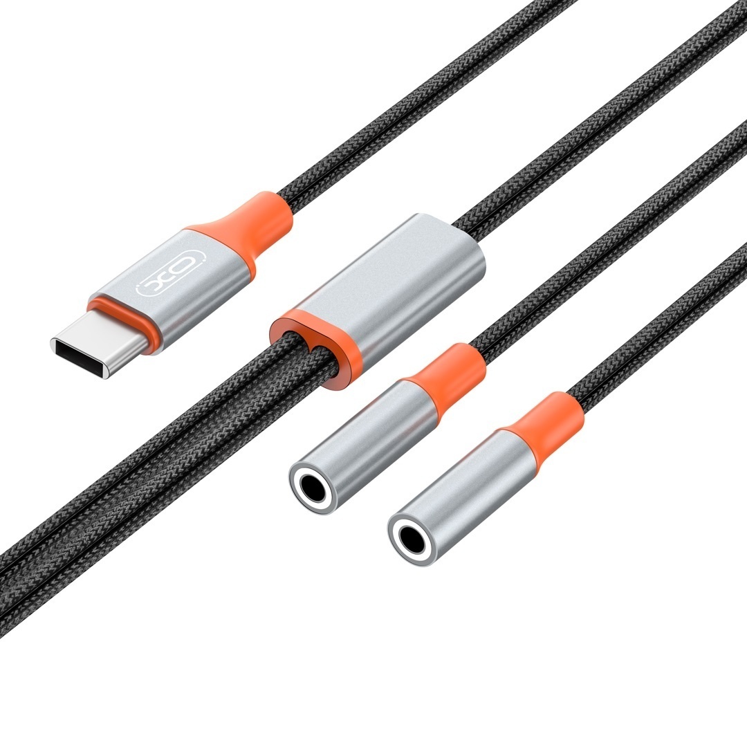 Переходник с Type-c на два 3.5 1.2m NB-R269B