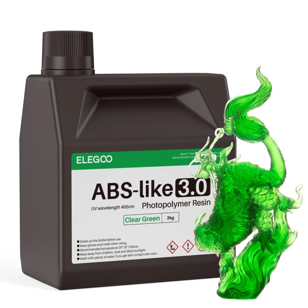 Фотополимерная смола Elegoo ABSlike V3.0 2000g (зеленый)