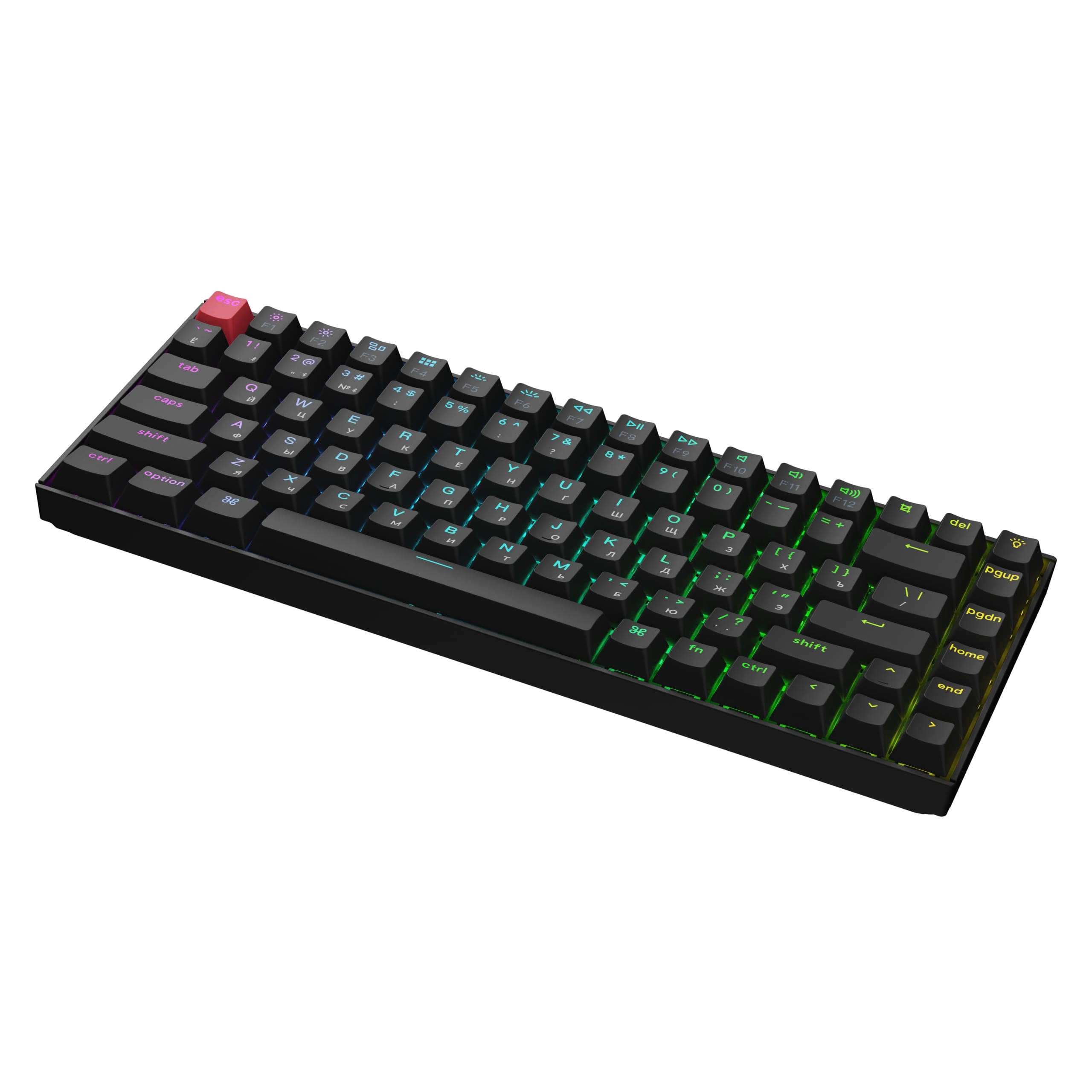 Компьютерная клавиатура Keychron K2 RGB Banana Switch (K2X-C4) черная