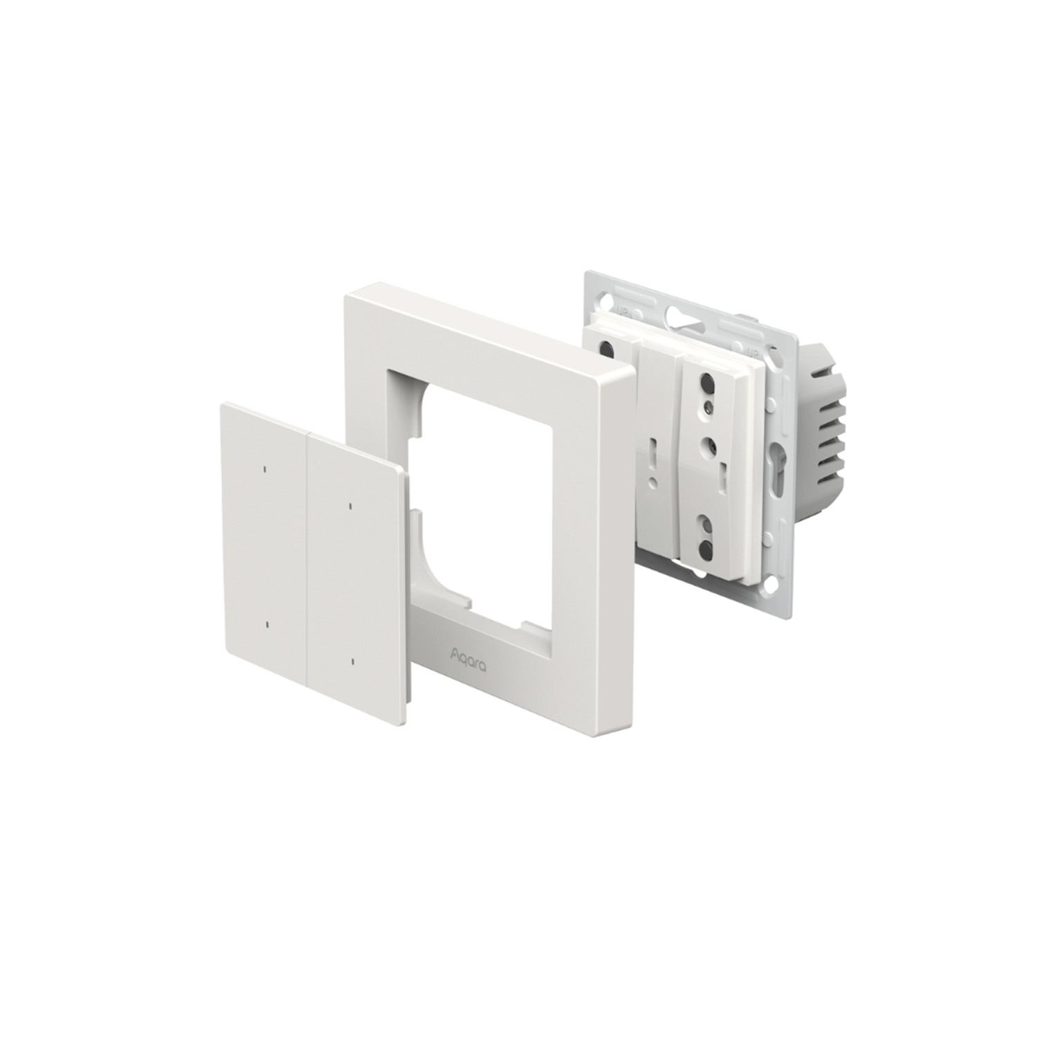 Настенный выключатель Aqara H2 (4 кнопки, 2 канала) (белый)