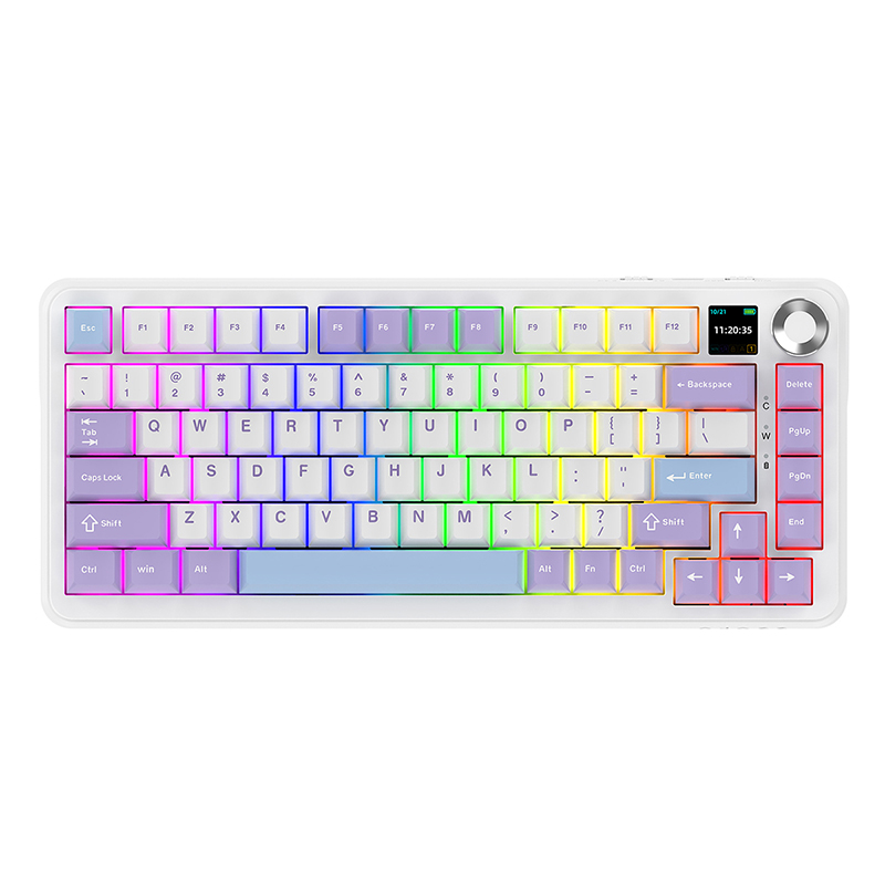 Беспроводная игровая клавиатура AJAZZ AK820 MAX PLUS Murad Switch (фиолетовый/белый/синий)