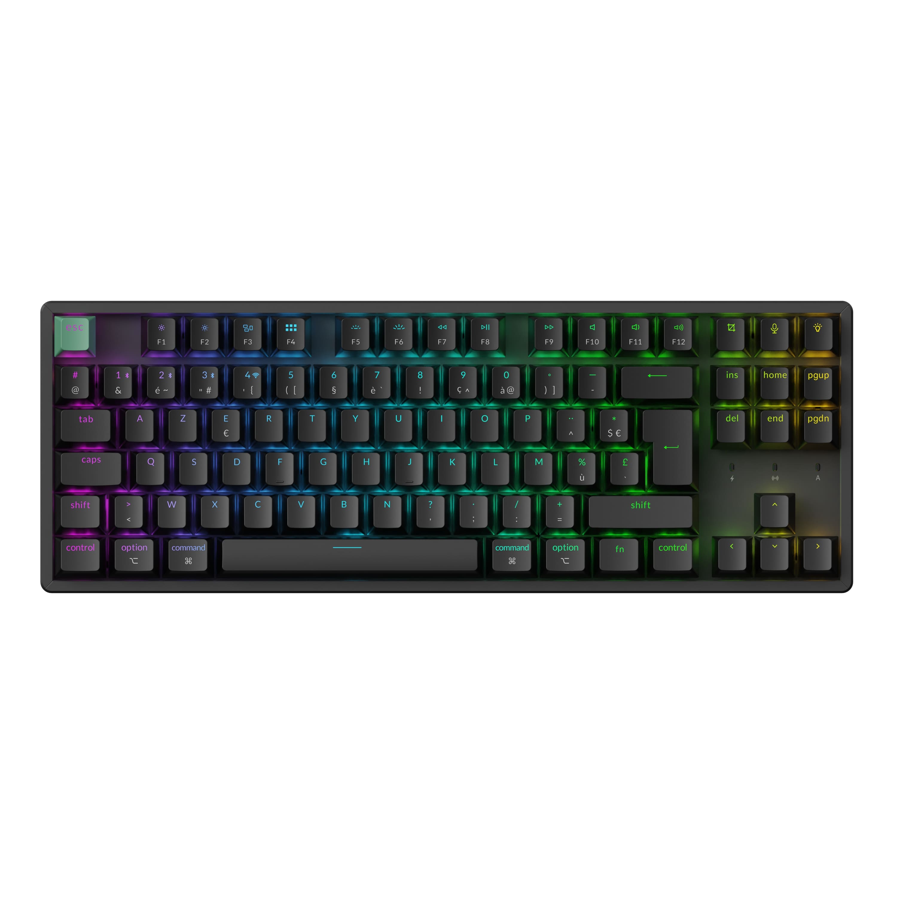 Компьютерная клавиатура Keychron K8 HE RGB Nebula Switch (K8H-J1) черная