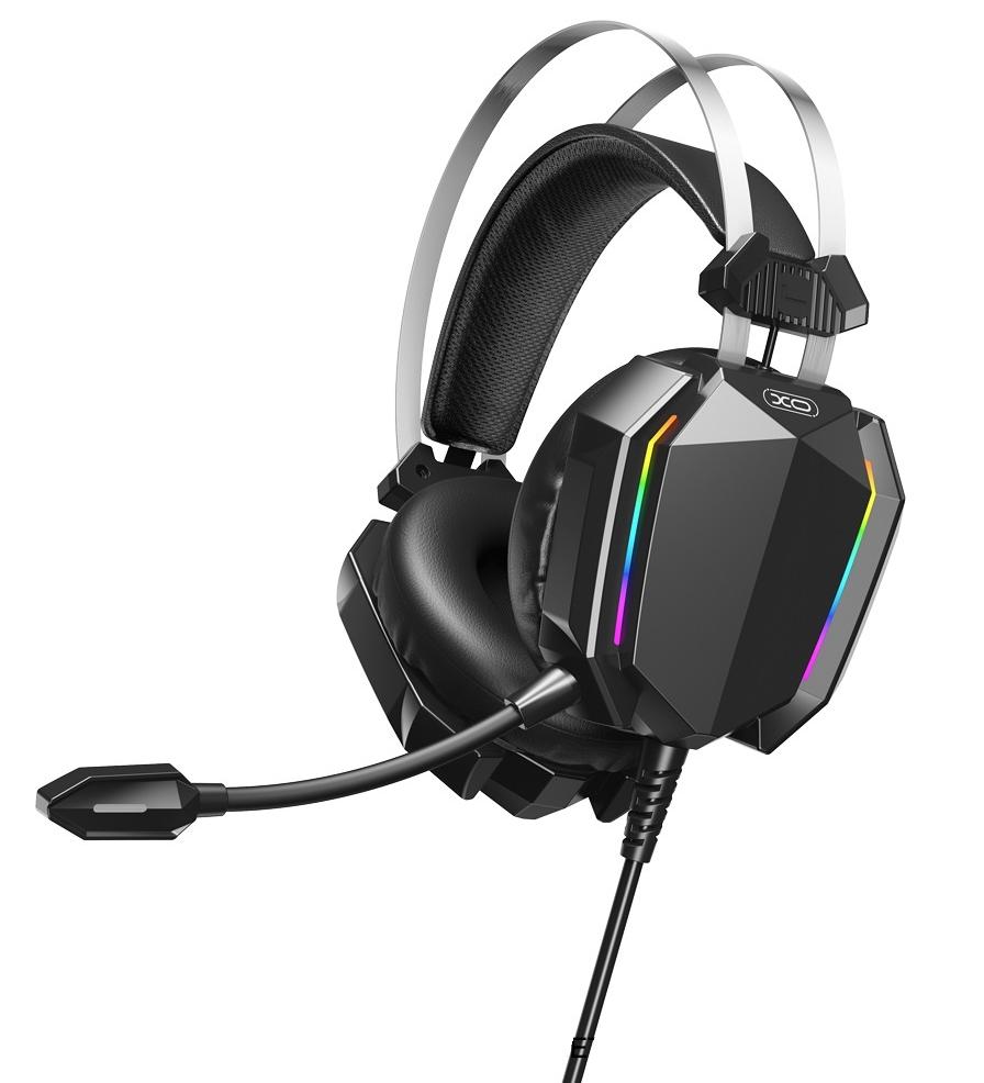 Игровые наушники с RGB-подсветкой и микрофоном GE-07